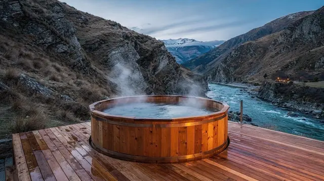 Hot pools and saunas around Queenstown